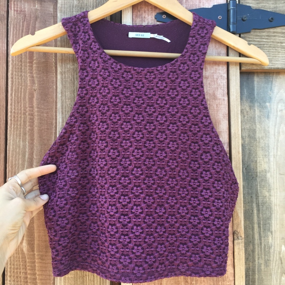 Textured Plum Crop